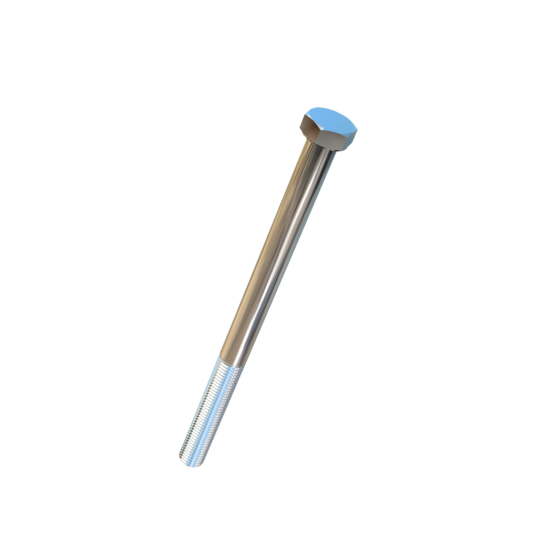 Titanium 3/4-10 X 11 UNC Allied Titanium Hex Head Bolt (No Dimple) with 4 inches of threads